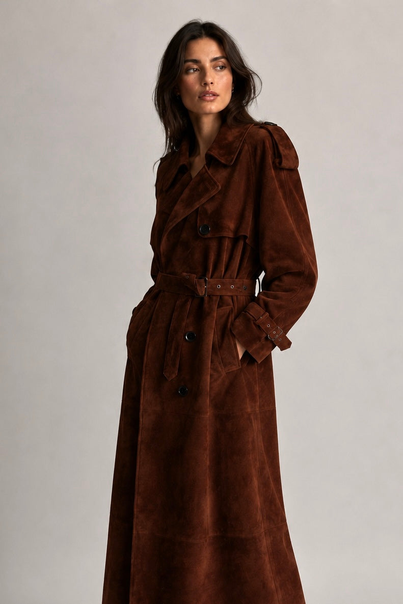 Suede Trenchcoat Carmen