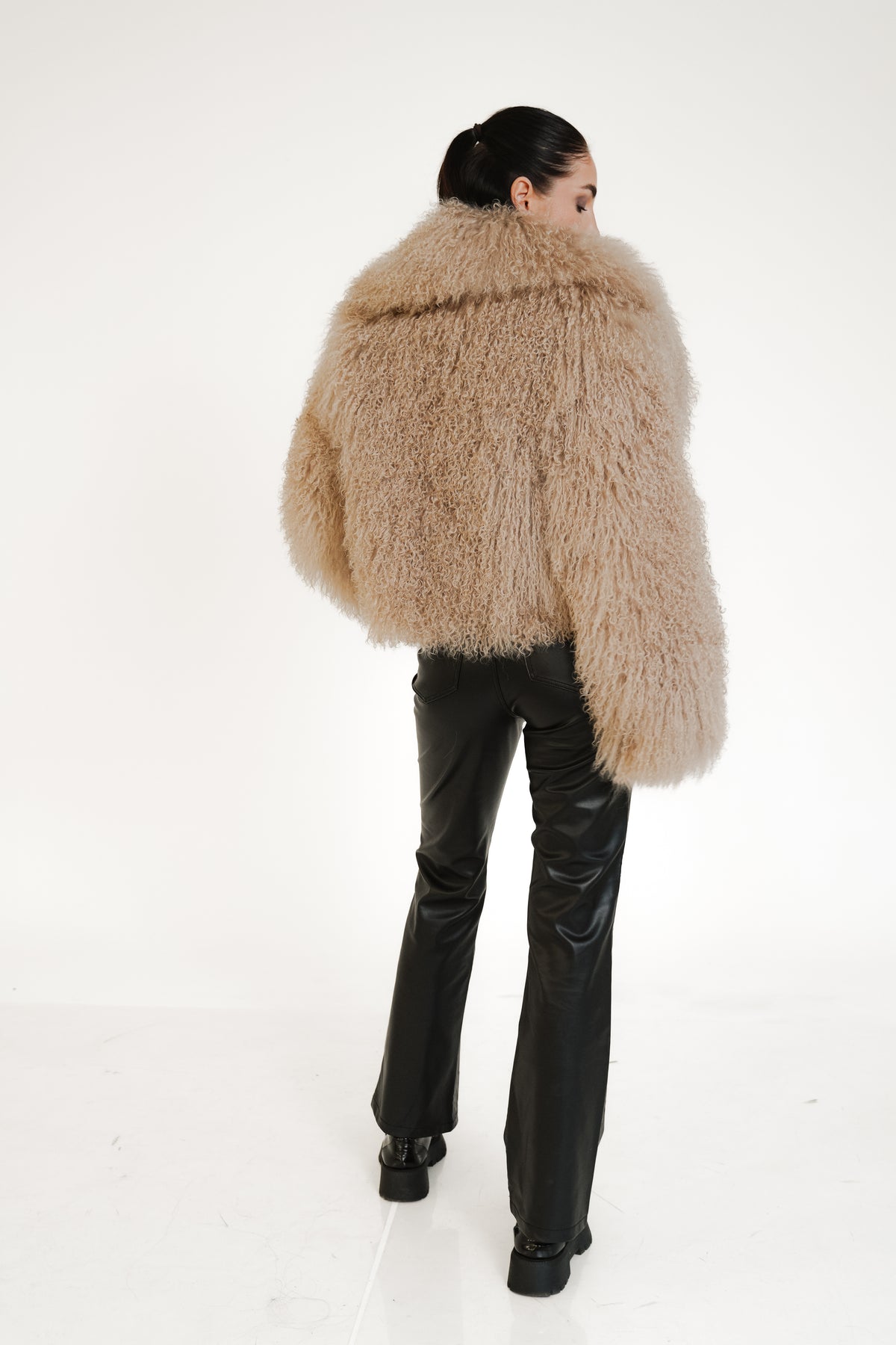 Mongolian Coat Dramatic Cropped