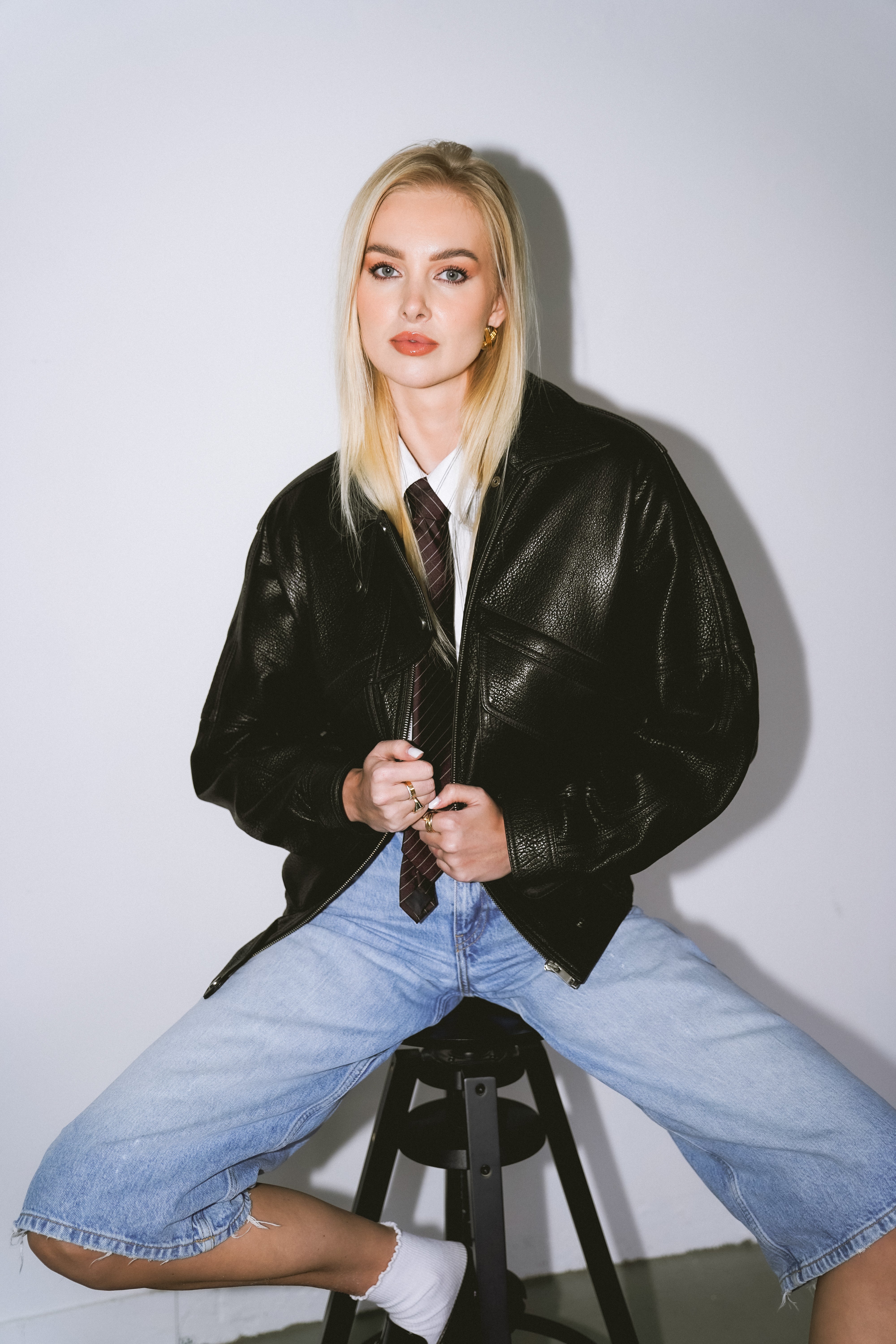 Leather Bomber Frida