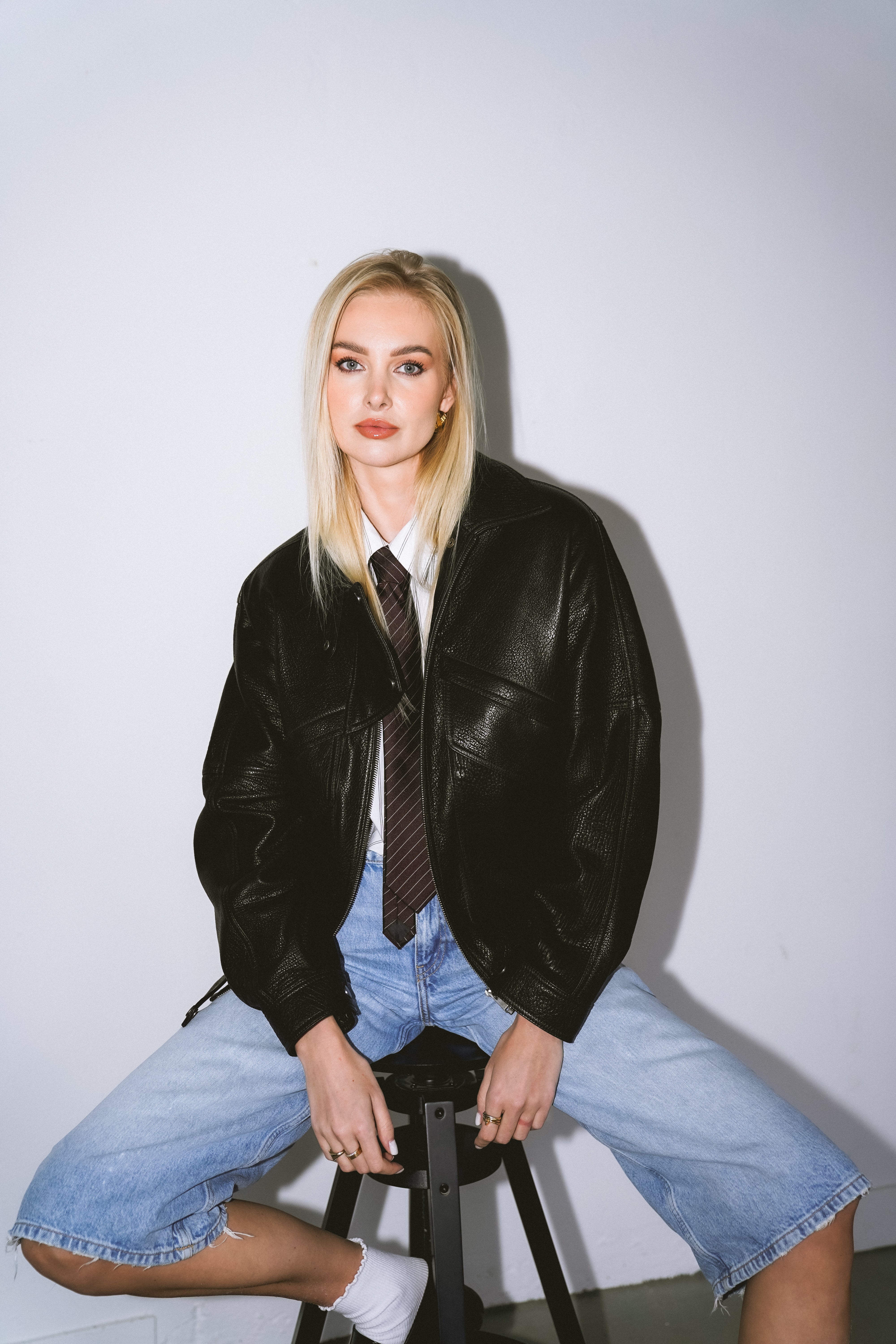 Leather Bomber Frida