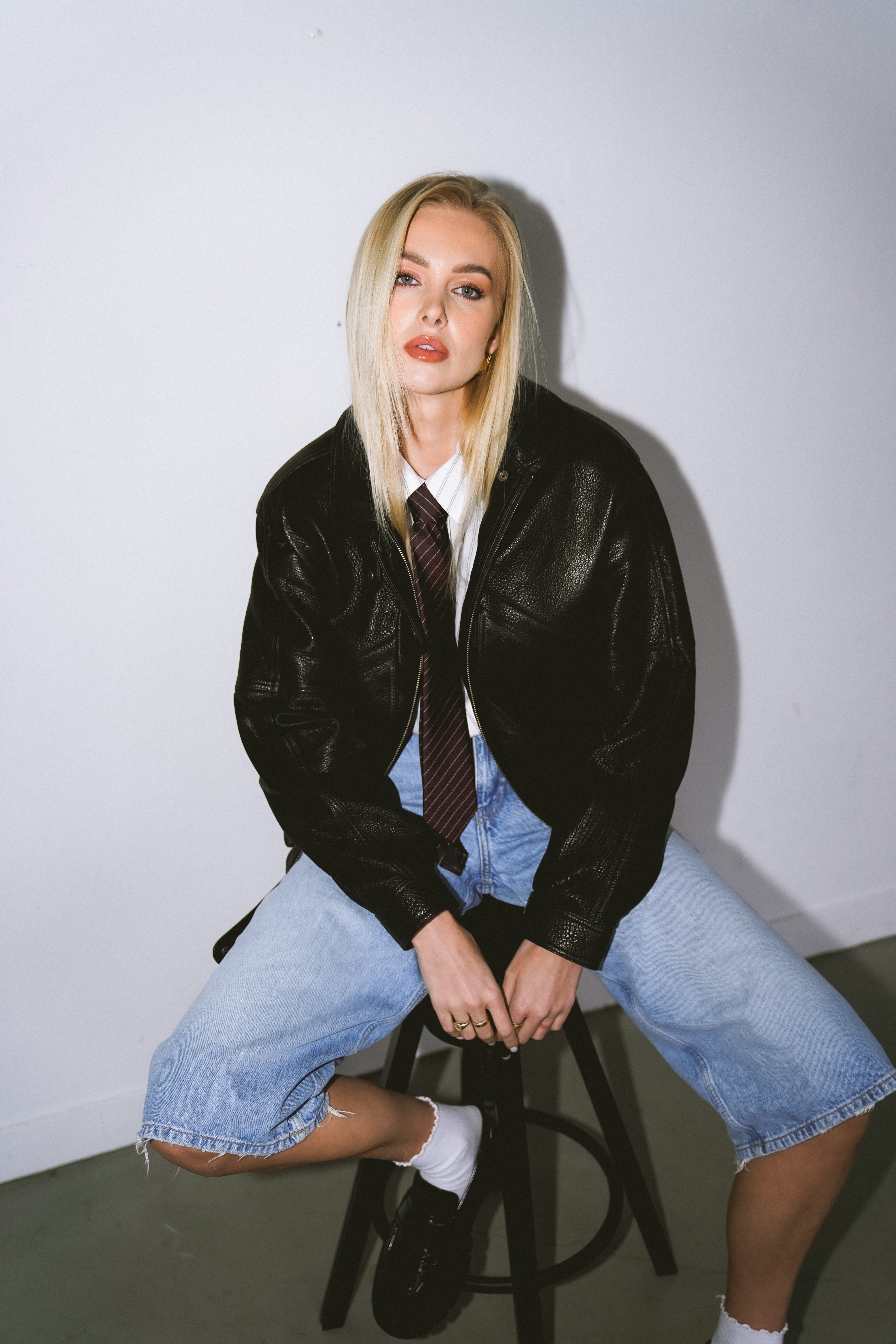 Leather Bomber Frida