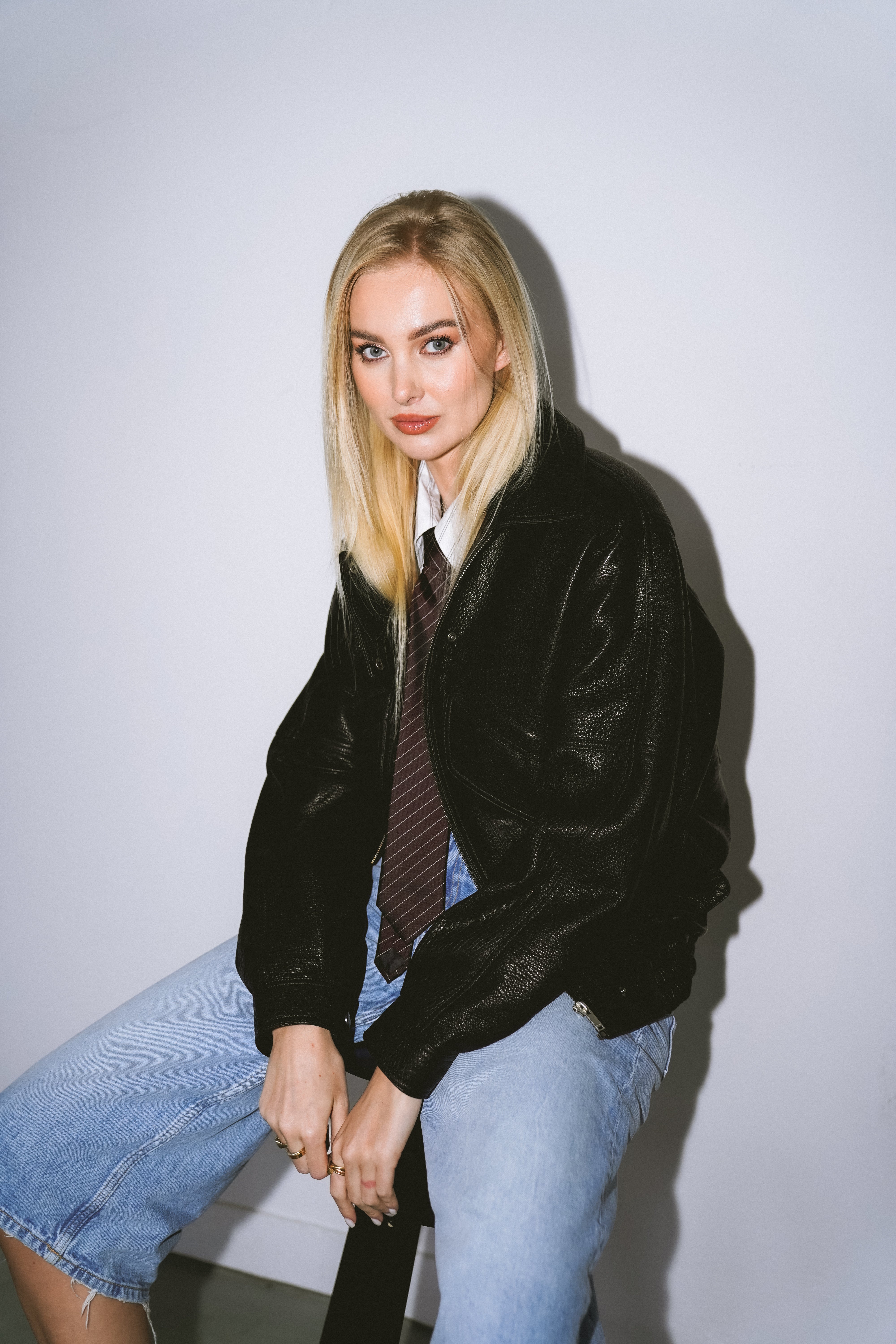 Leather Bomber Frida