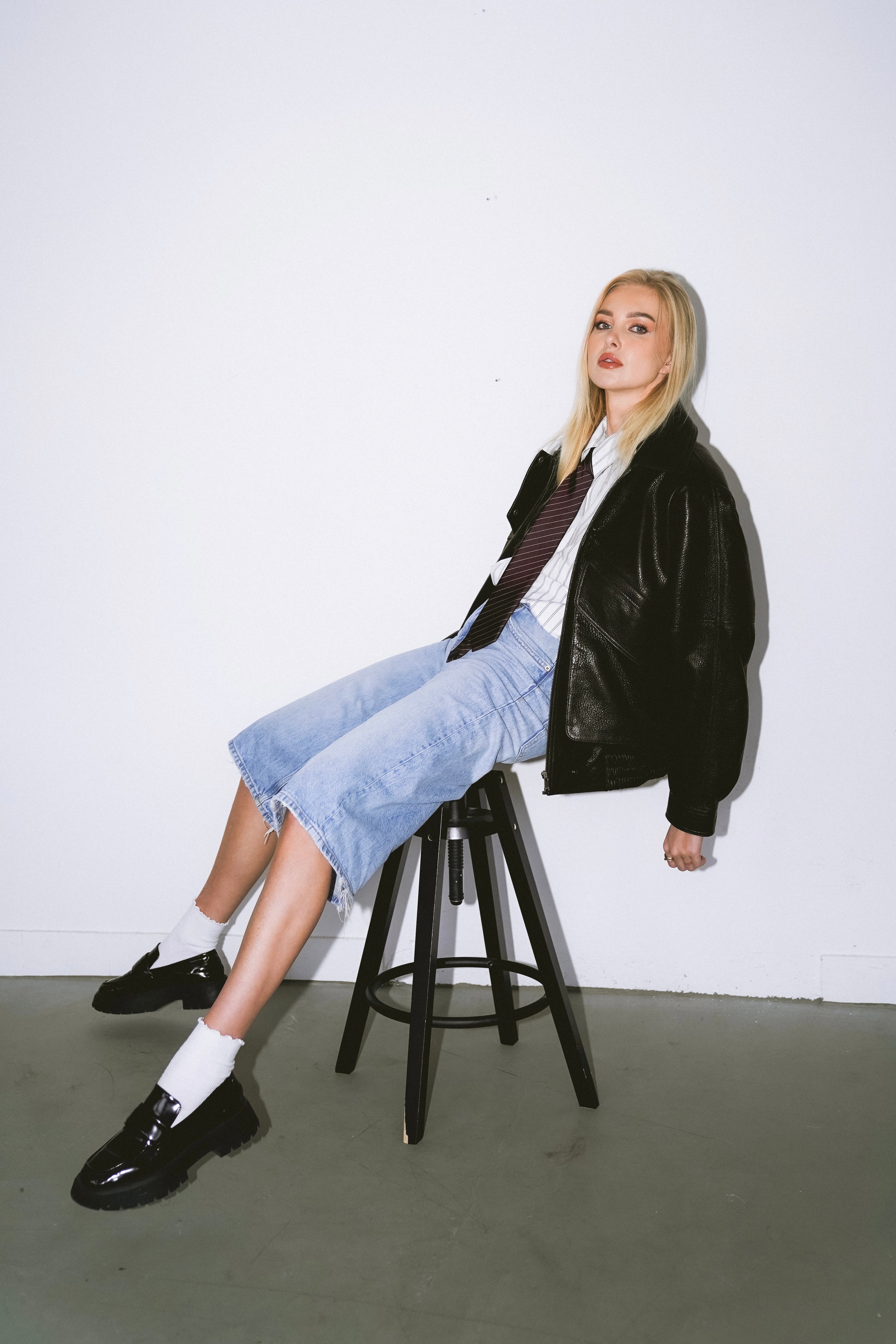 Leather Bomber Frida