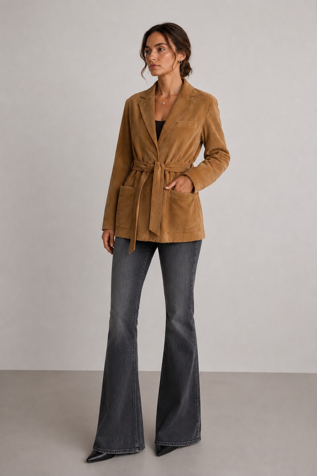 Suede Nappa Blazer 01