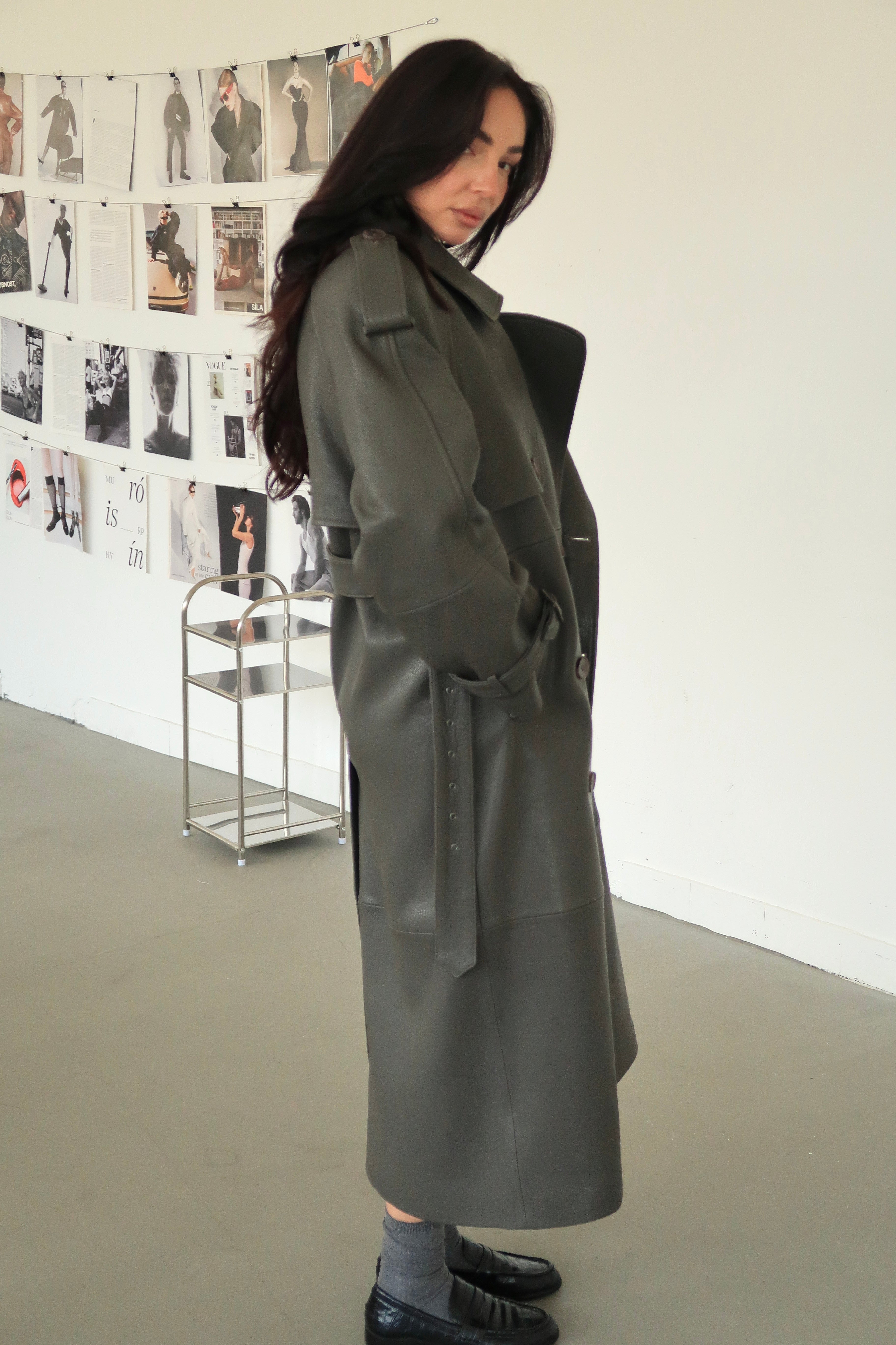 Leather Trenchcoat Magnolia