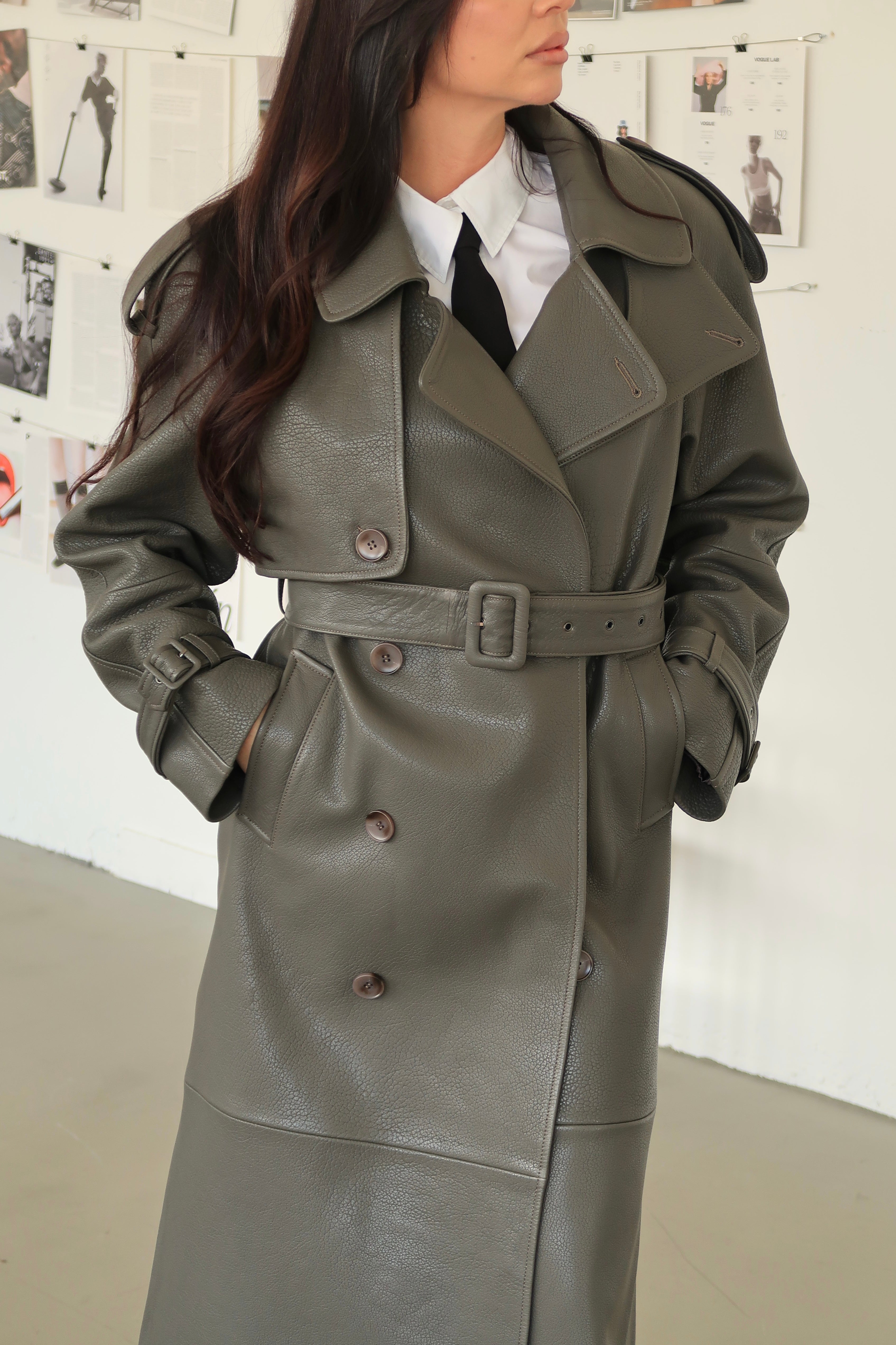 Leather Trenchcoat Magnolia