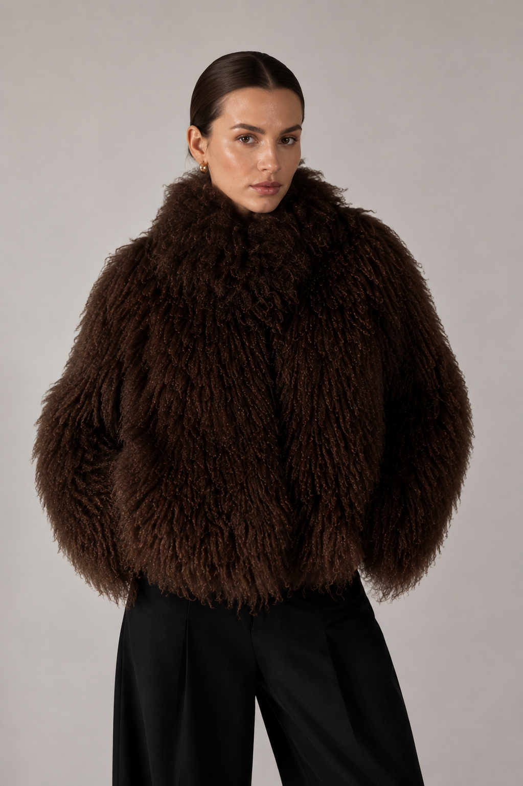 Kožich pravá kožešina real fur mongolská mongolian finefurs