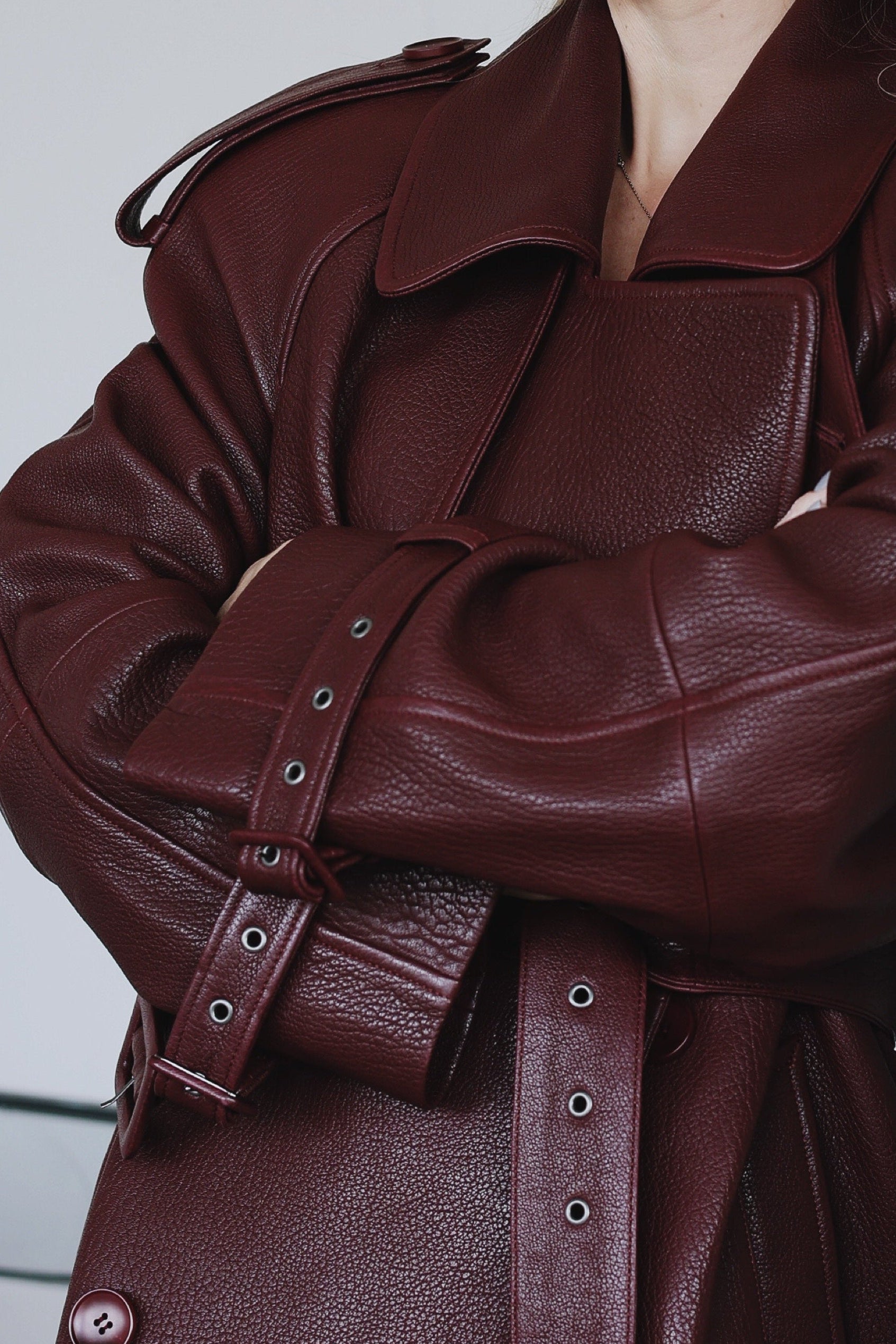 Leather Trenchcoat Magnolia