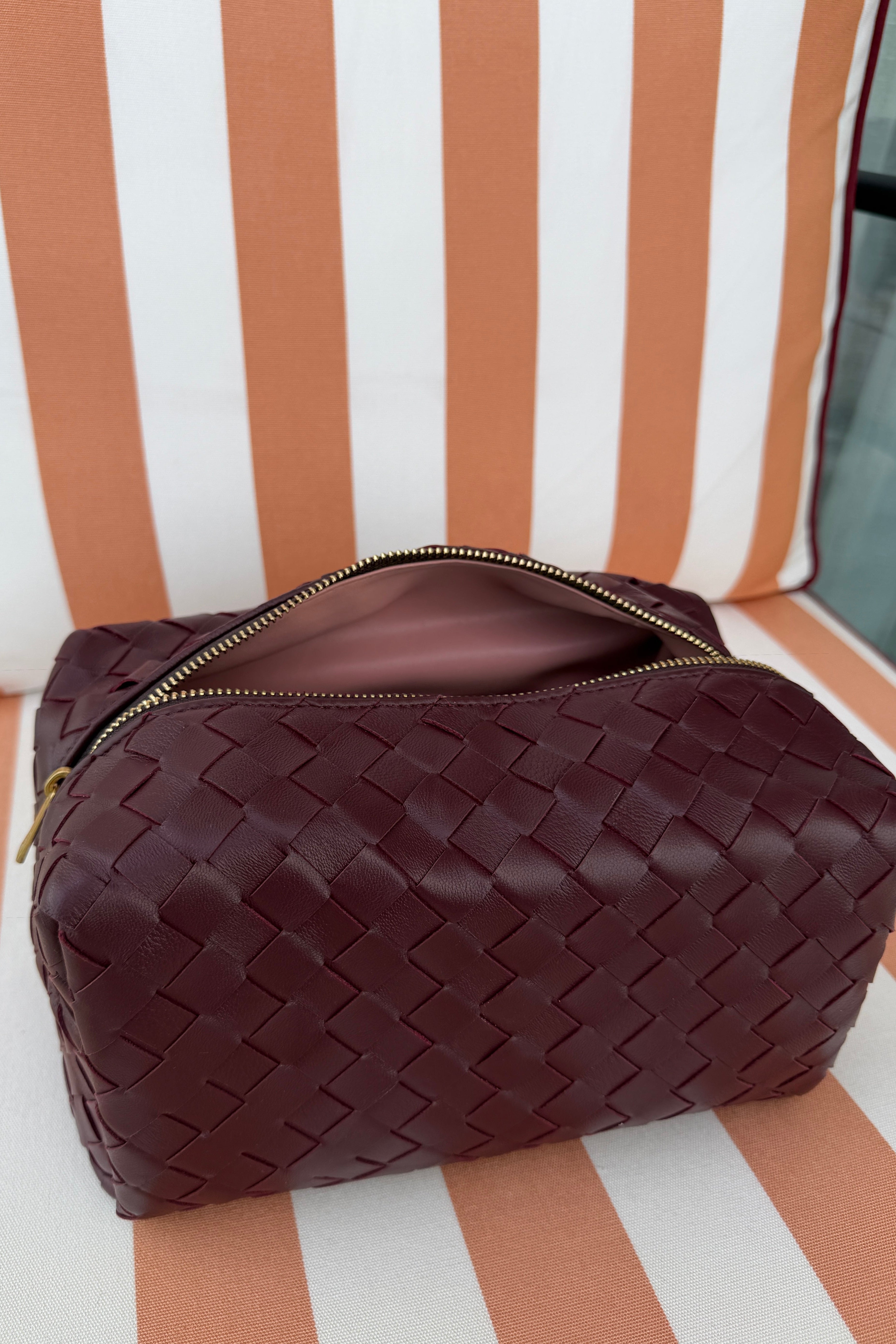 Leather Pouch Merlot
