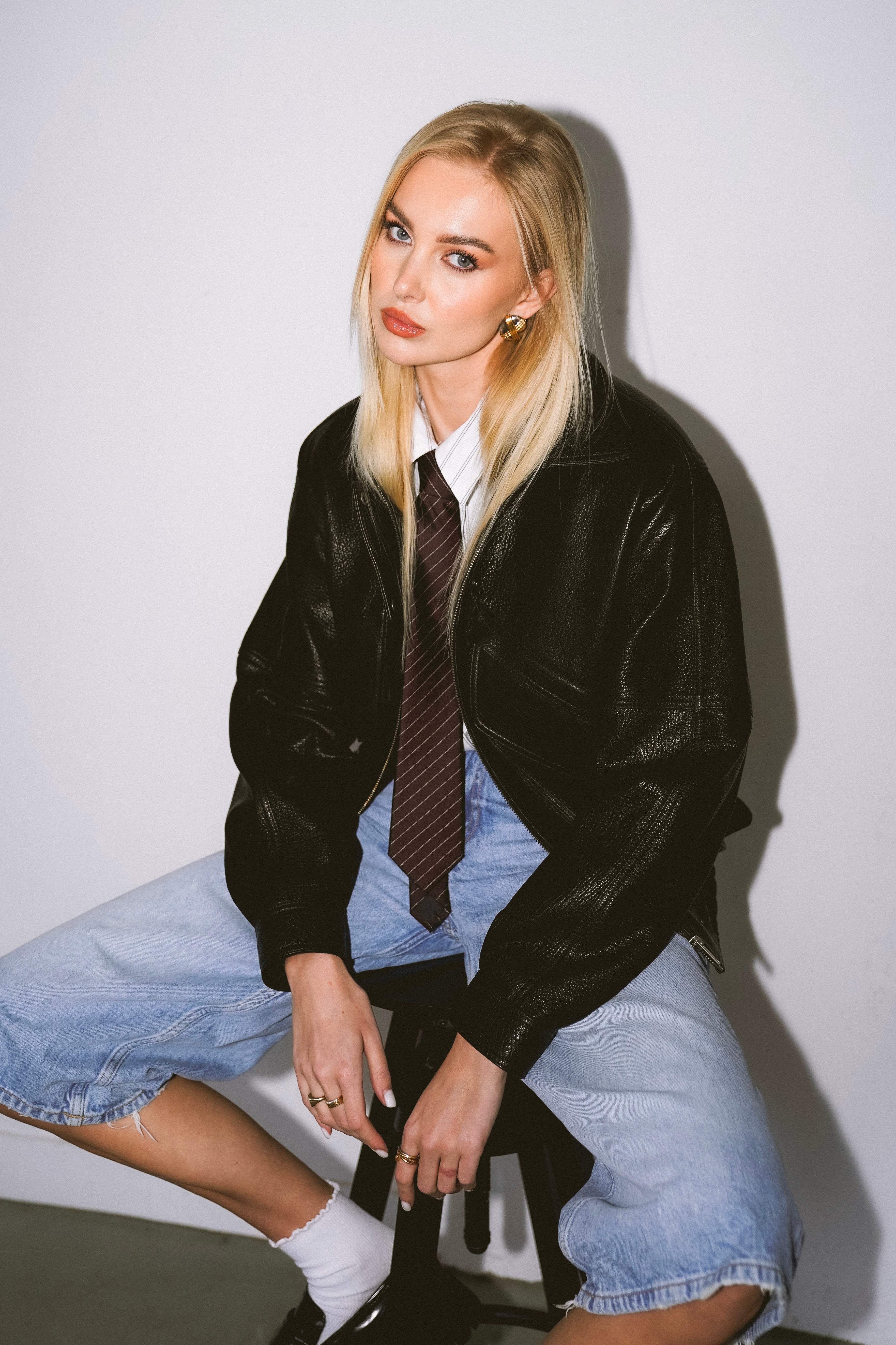 Leather Bomber Frida