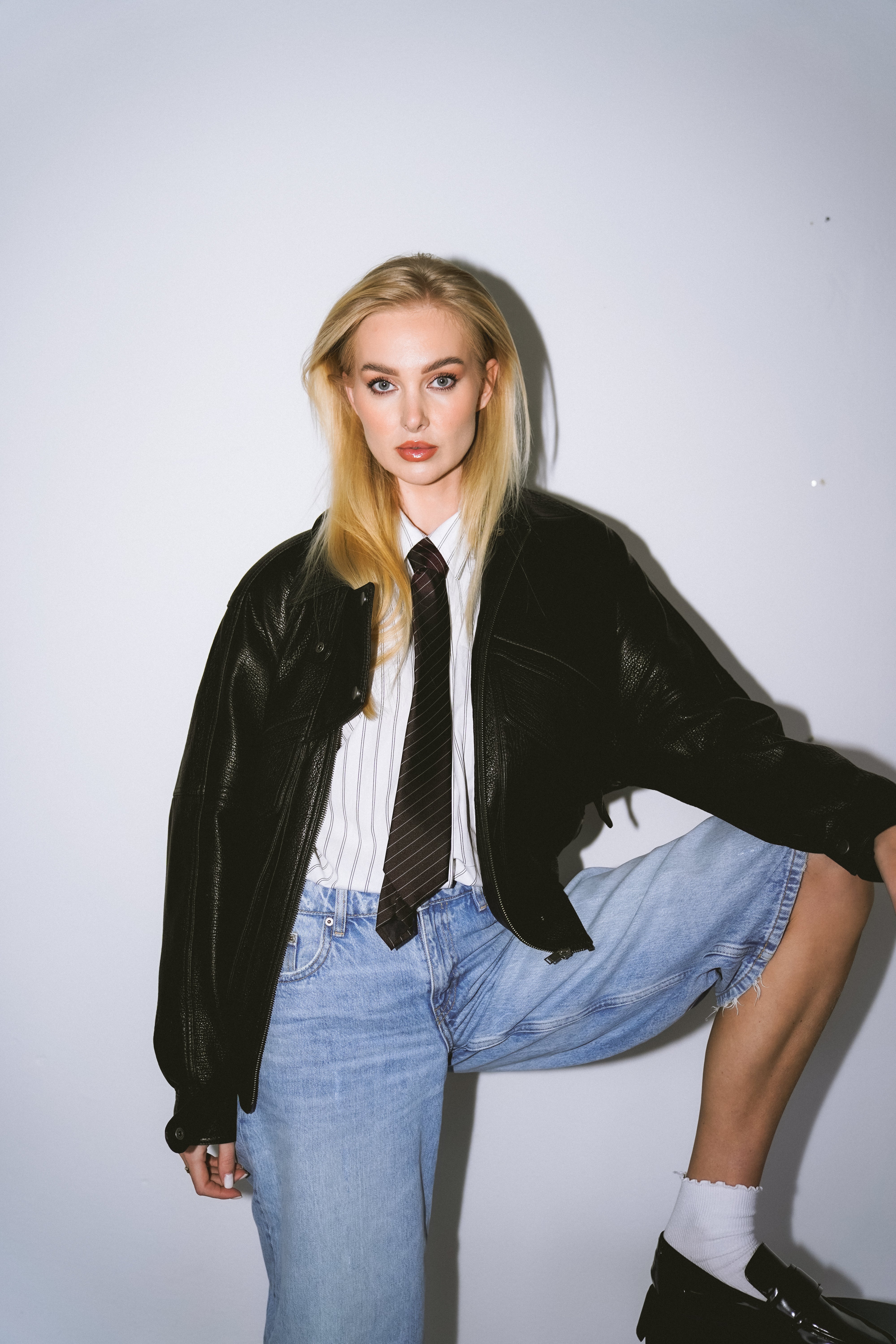 Leather Bomber Frida