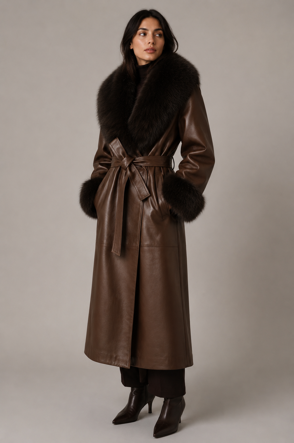 Dakota Leather Coat