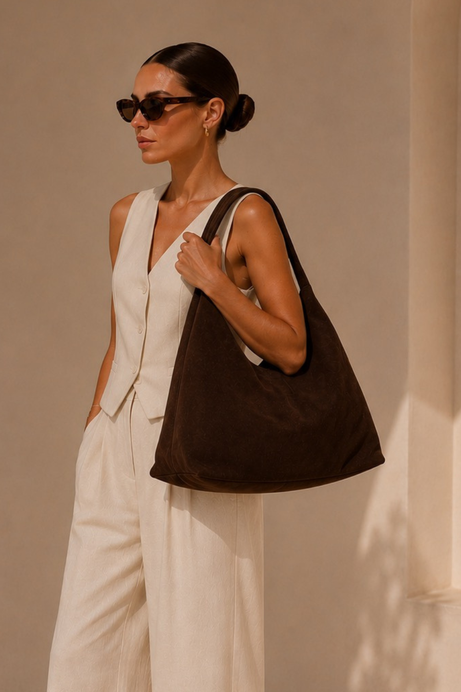 Aria Suede Tote