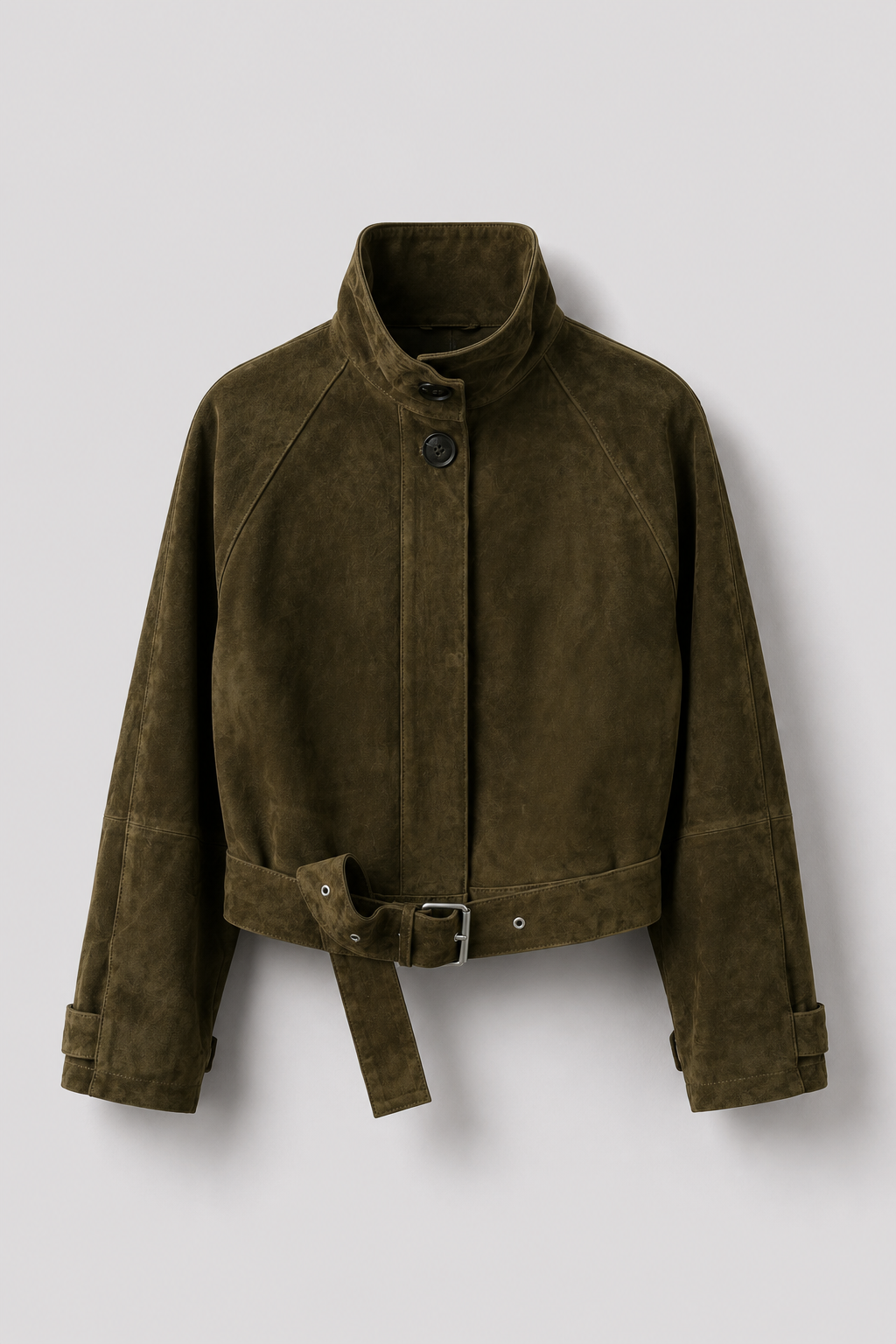 Suede Leather Jacket Rose