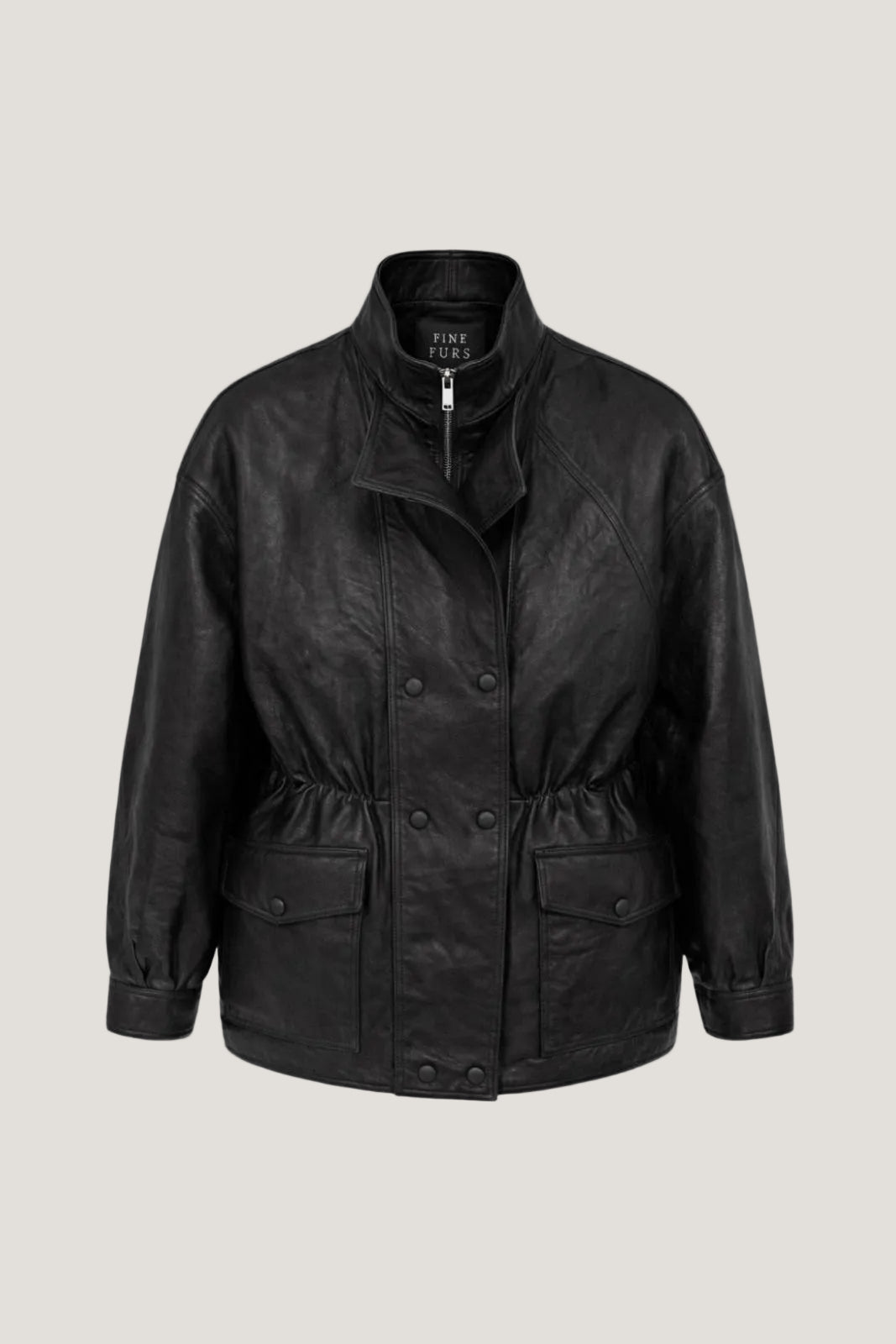 Leather parka jacket finefurs vienna  pravá kůže bunda