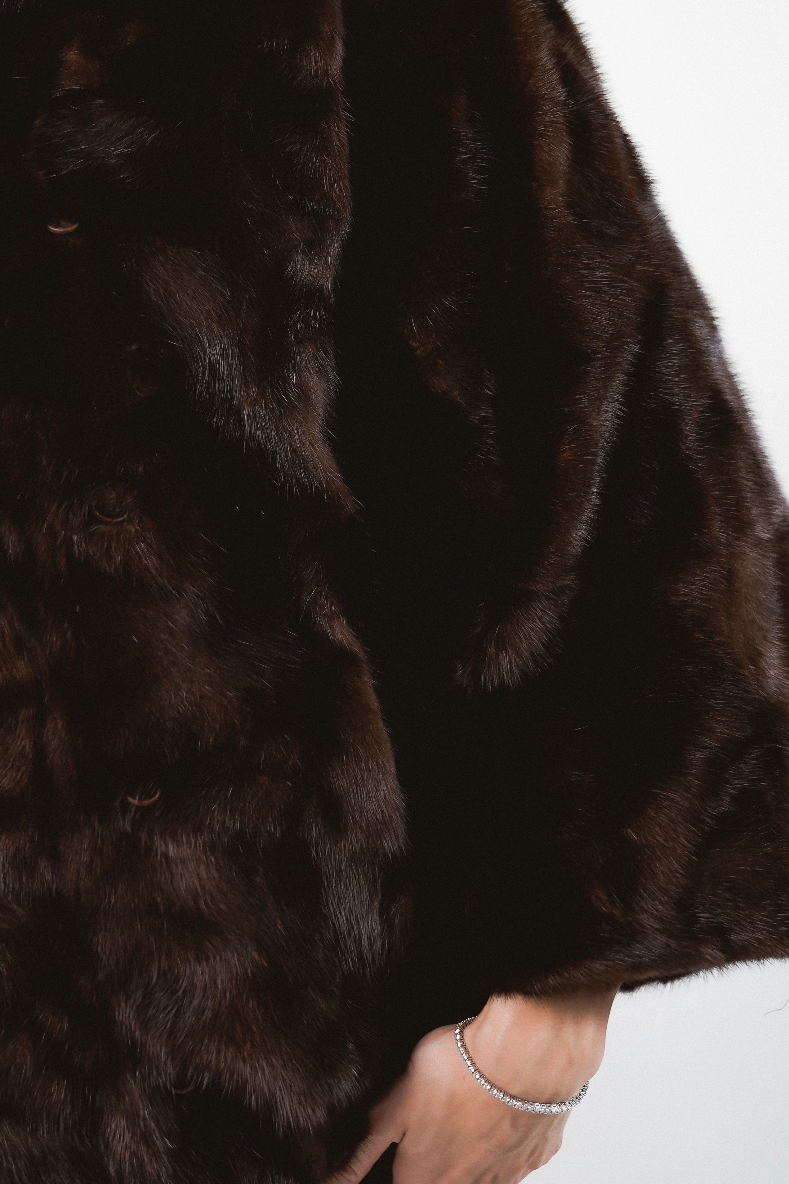 Mink jacket real fur norek norkový kabát finefurs