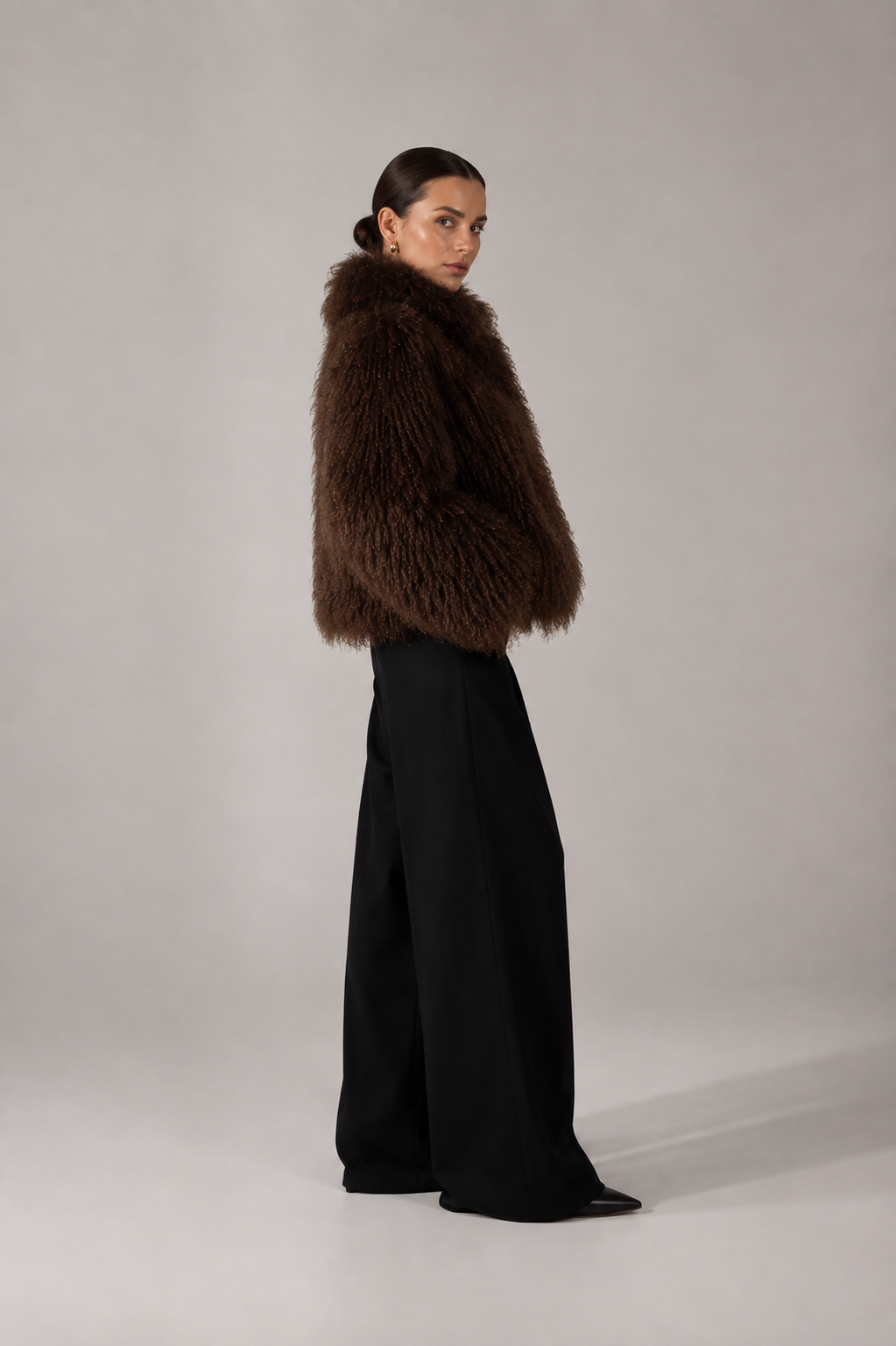 Kožich pravá kožešina real fur mongolská mongolian finefurs Coat chic
