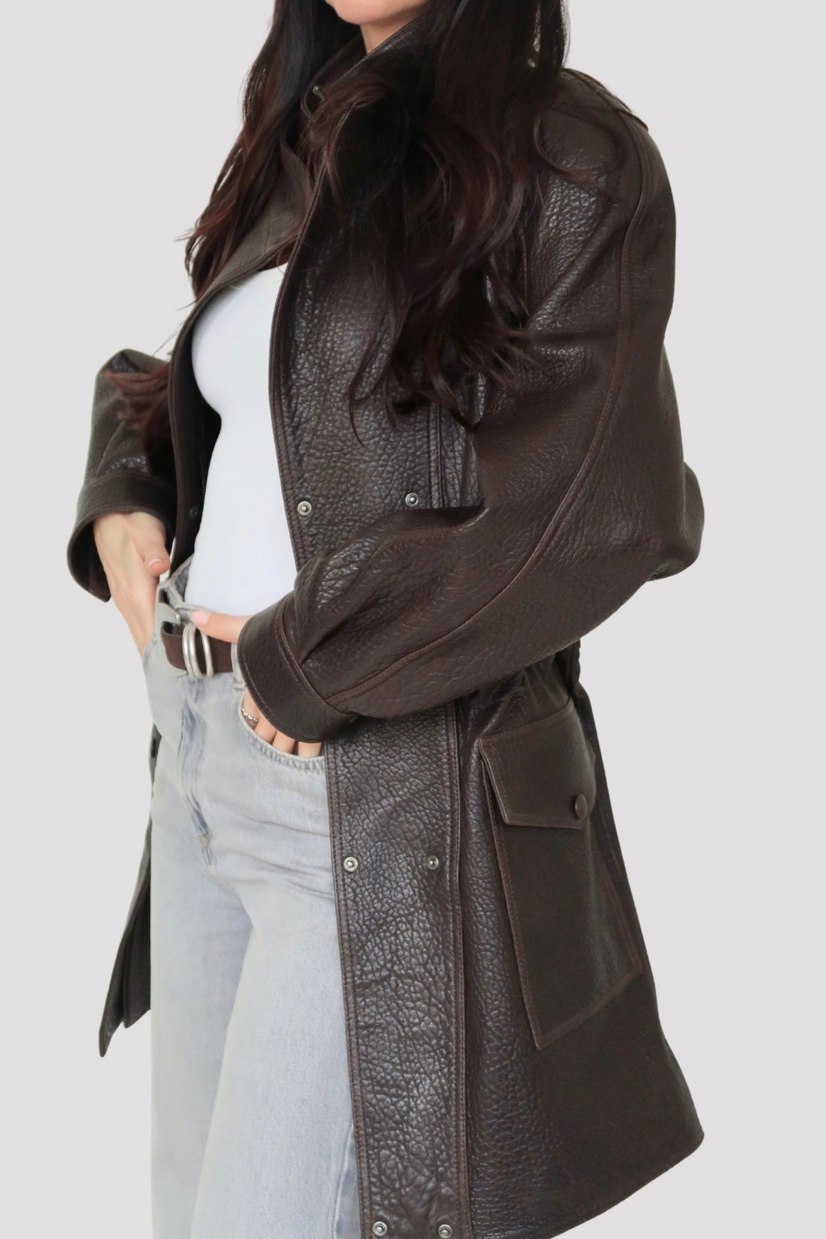 Leather Parka Vienna Long